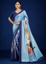 Crepe Multi Colour Casual Wear Printed Saree